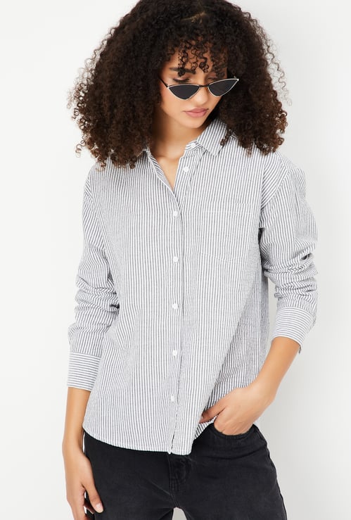 Women Regular Fit Striped Shirt