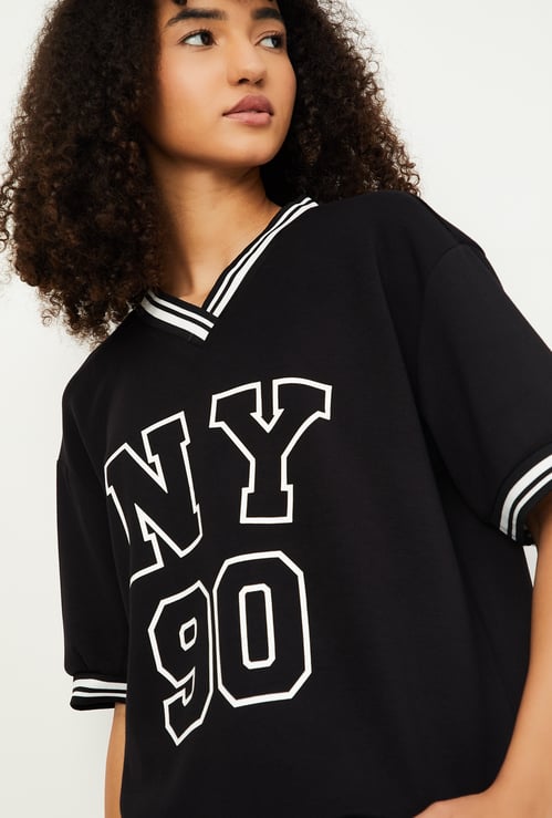 Women Boxy Fit Athleisure T-shirt