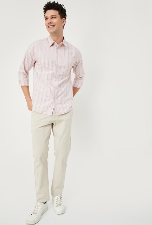 Men Striped Slim Fit Shirt