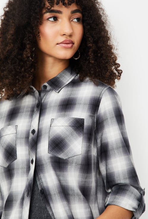Women Checked Regular Fit Shirt