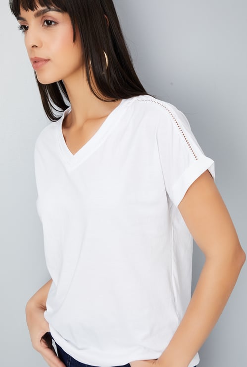 Women Solid T-shirt