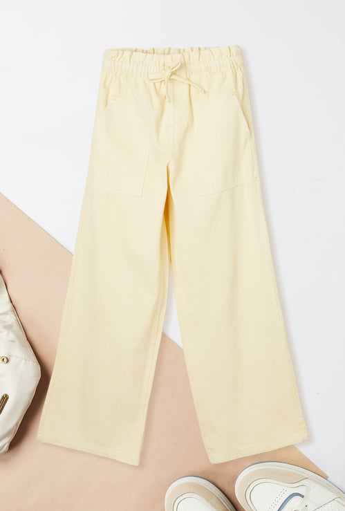 Girls Solid Track Pants