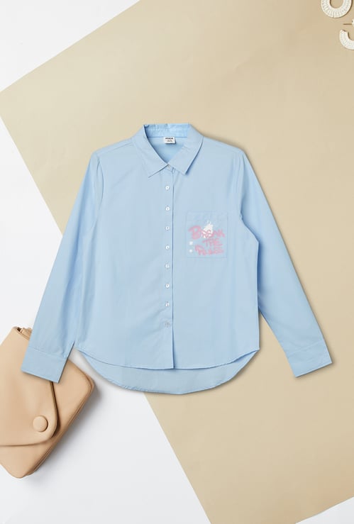 Girls Back Printed Shirt