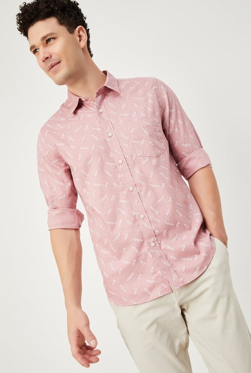 Men Printed Slim Fit Shirt