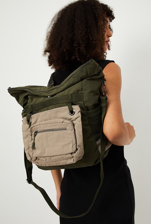 Women Colourblock Backpack