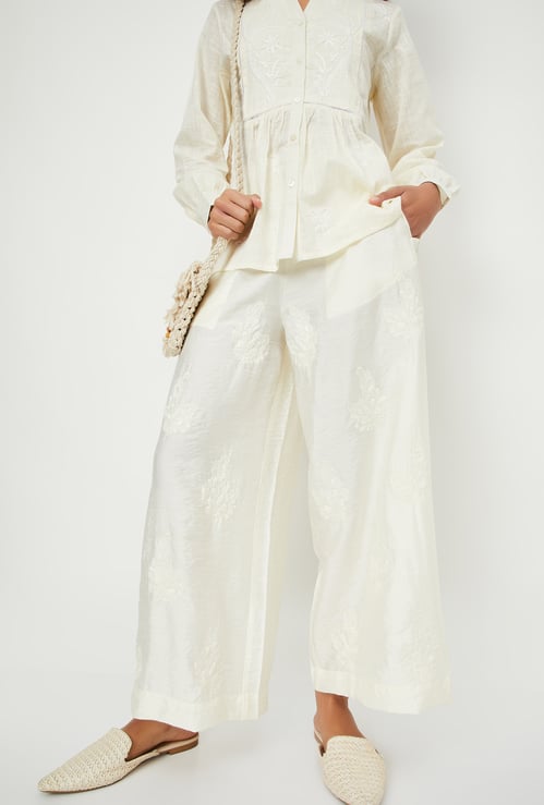 Kalki x Max Women Embroidered Palazzos