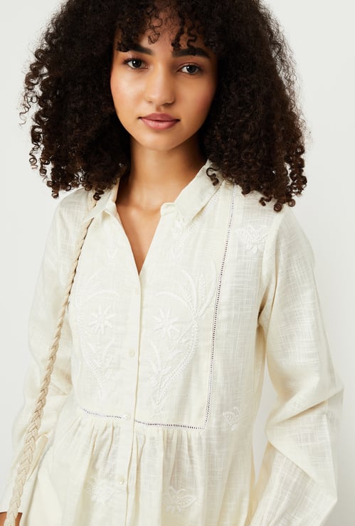 Kalki x Max Women Embroidered A-line Tunic