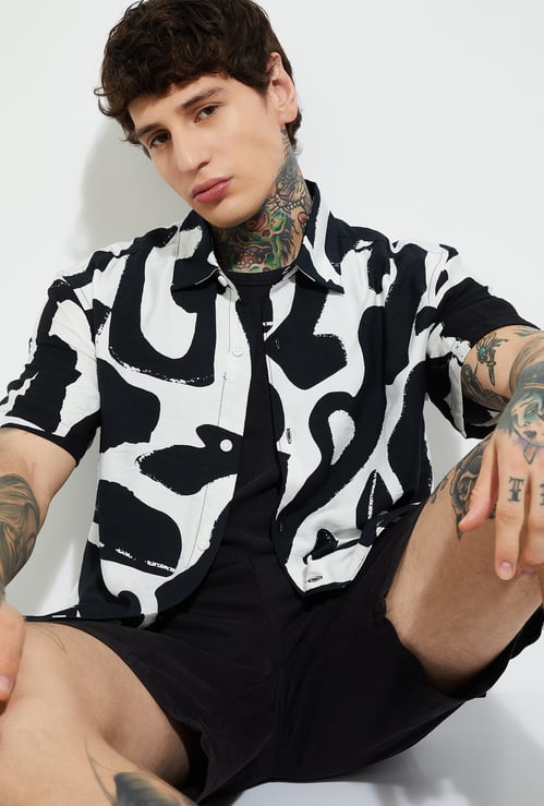 URB_N Men Printed Relaxed Fit Shirt