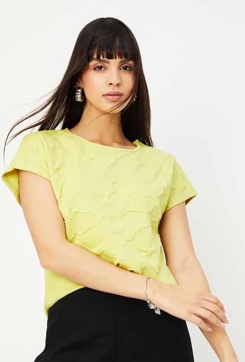 Women Textured T-shirt