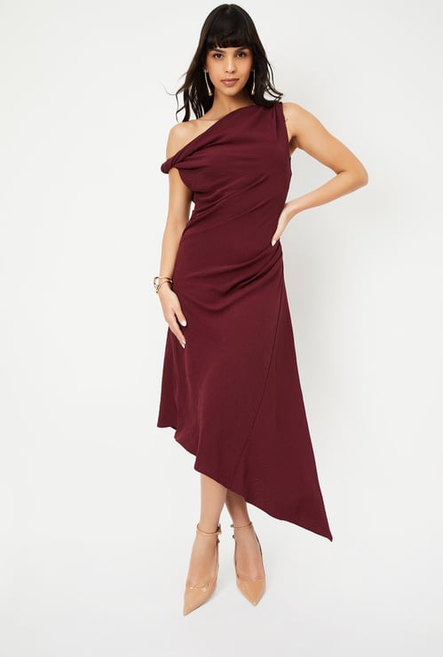 Kalki x Max Women Asymmetric Dress with Gathers
