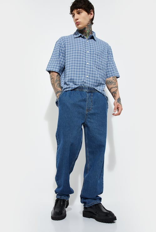 URB_N Men Washed Loose Fit Jeans