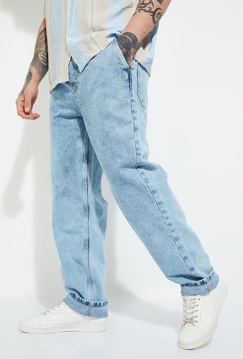 URB_N Men Washed Loose Fit Jeans