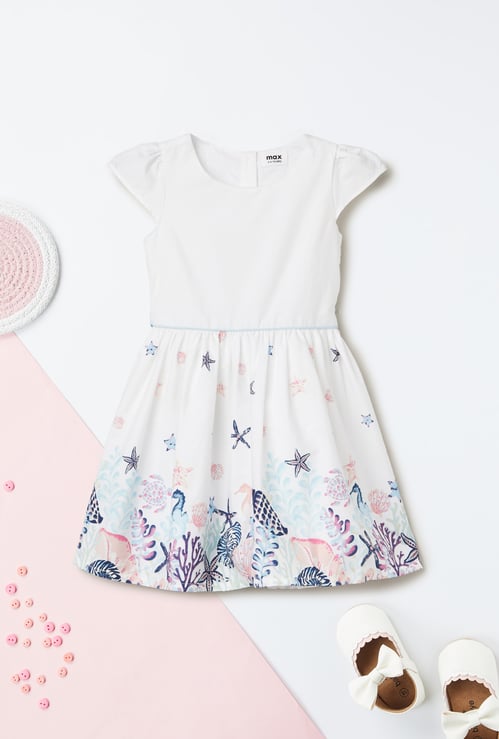 Girls Printed A-Line Dress