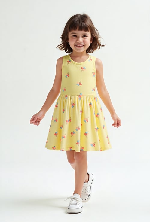 Girls Printed Dress