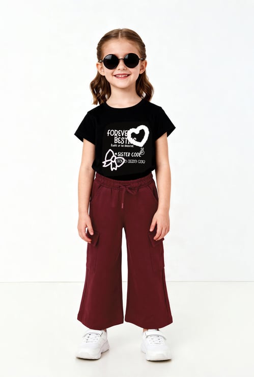 Girls Solid Cargos