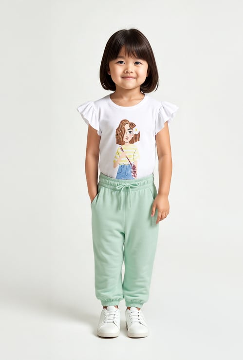 Girls Solid Joggers