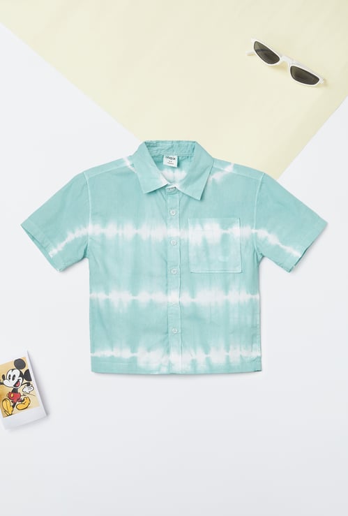 Boys Dyed Oversized Shirt