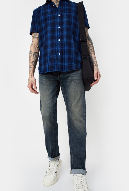 Men Washed Regular Fit Jeans