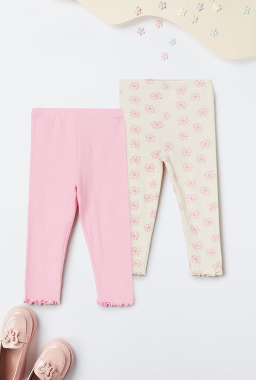 Girls Assorted Leggings - Pack of 2