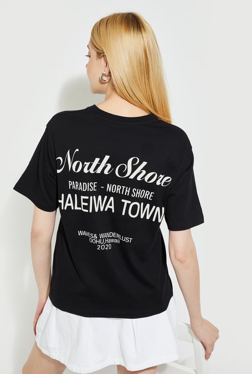 ALAYA F x URB_N Women Printed Relaxed Fit T-shirt