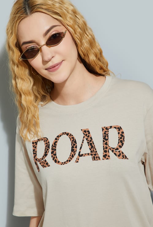 URB_N Women Printed Relaxed Fit T-shirt