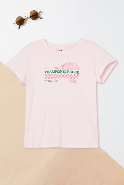 Girls Graphic Print T-shirt