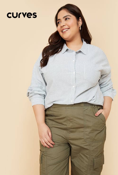 Women Regular Fit Striped Shirt