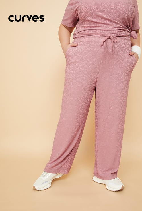 Women Printed Sports Track Pants