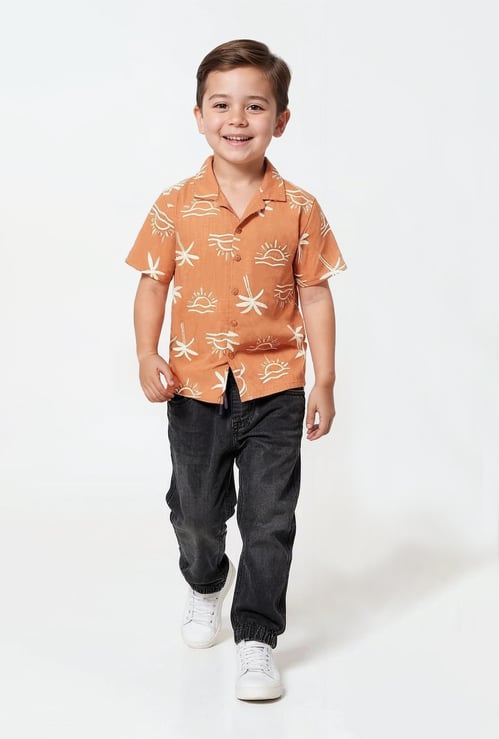 Boys Printed Resort Shirt