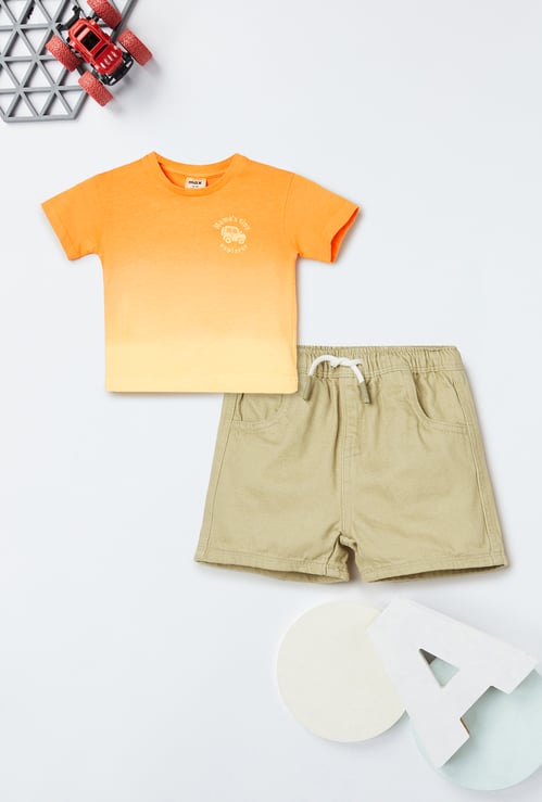 Boys Ombre Shorts Set