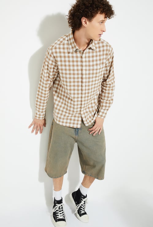 URB_N Men Checked Relaxed Fit Shirt