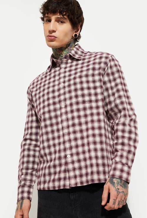 URB_N Men Checked Relaxed Fit Shirt