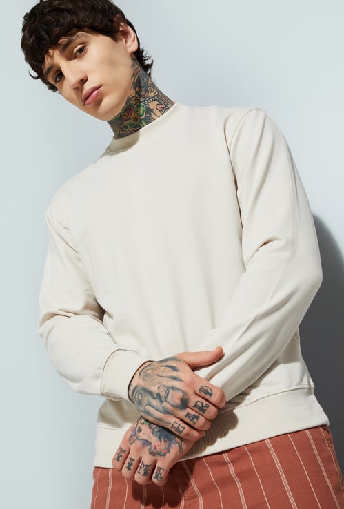 URB_N Men Solid Sweatshirt