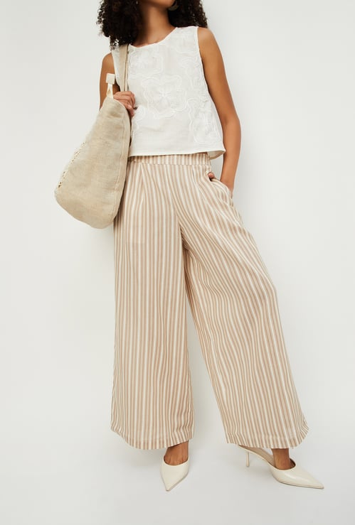 Women Striped Palazzos