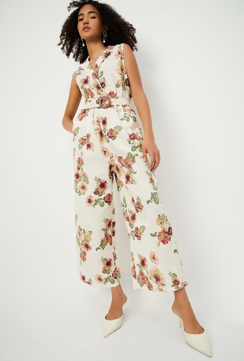 Women Floral Print Jumpsuit