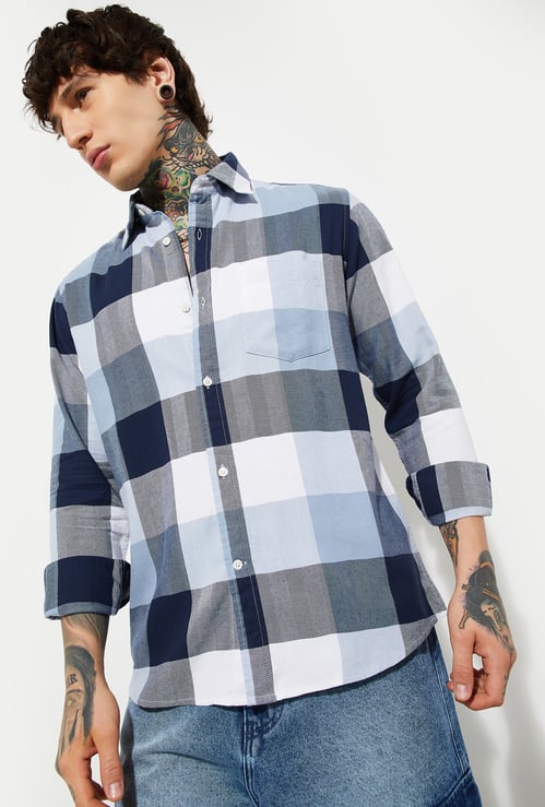 URB_N Men's Checked Regular Fit Shirt