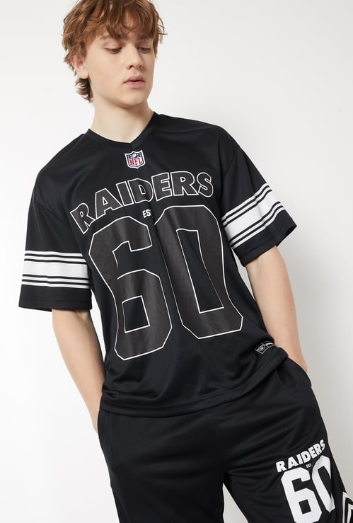 Men NFL Printed Oversized Sports T-shirt