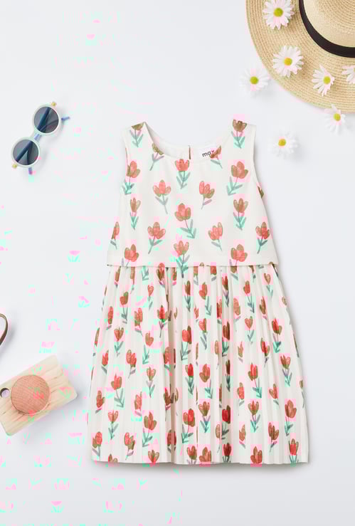 Girls Floral Print Dress