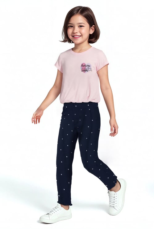 Girls Printed Crop Top