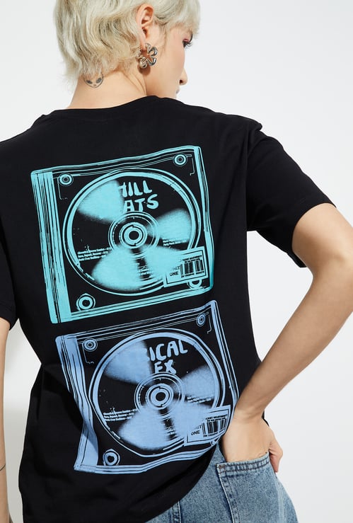 ALAYA F x URB_N Women Printed Relaxed Fit T-shirt