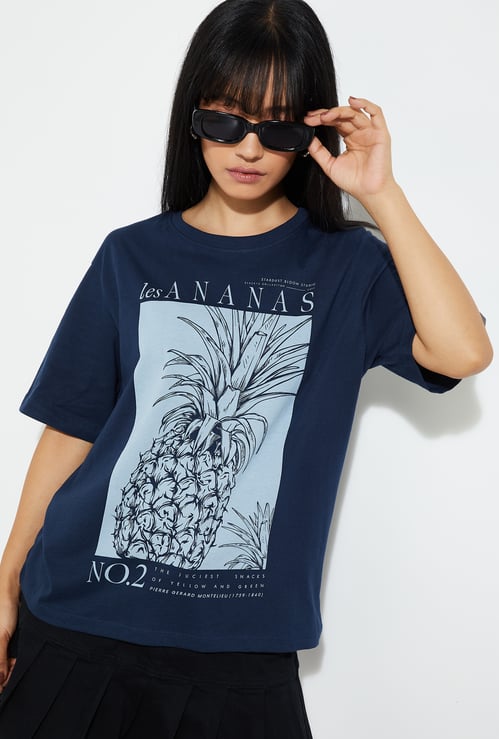 URB_N Women Printed Relaxed Fit T-shirt