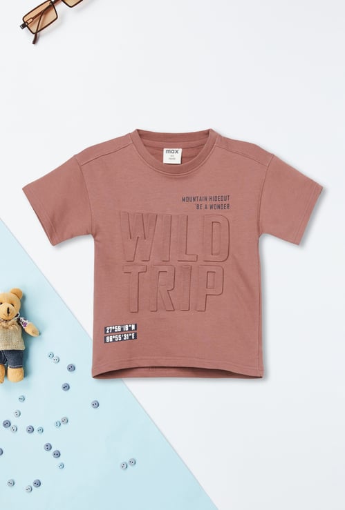 Boys Embossed Oversized T-shirt