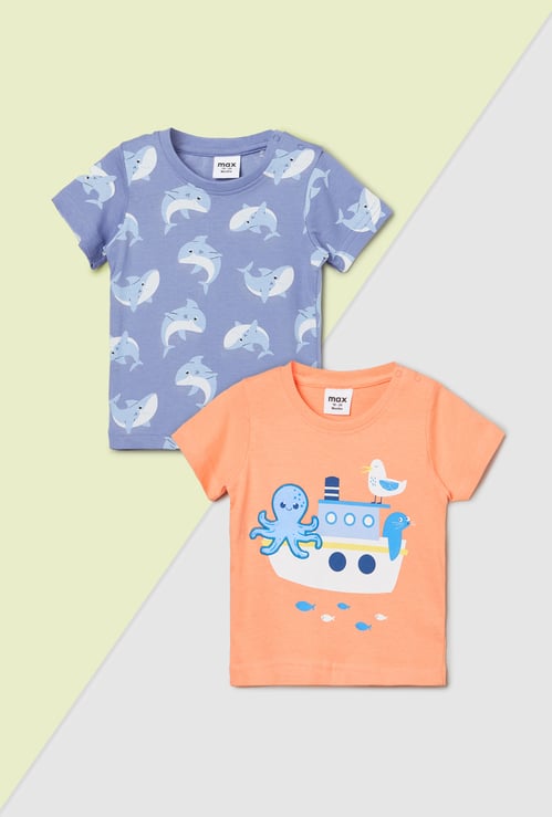 Boys Printed T-shirt - Pack of 2