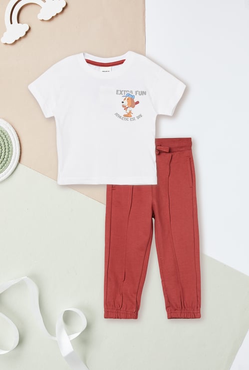 Boys Printed Joggers Set