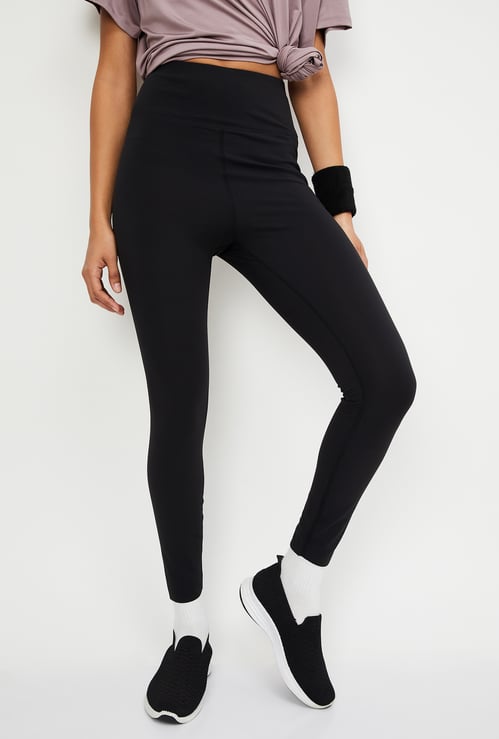 Women Solid Sports Tights