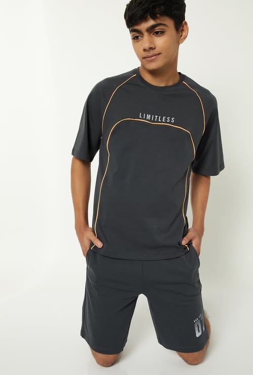 Boys Printed Shorts Set