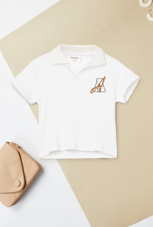 Girls Ribbed T-shirt