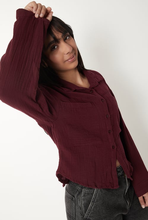 Girls Textured Shirt