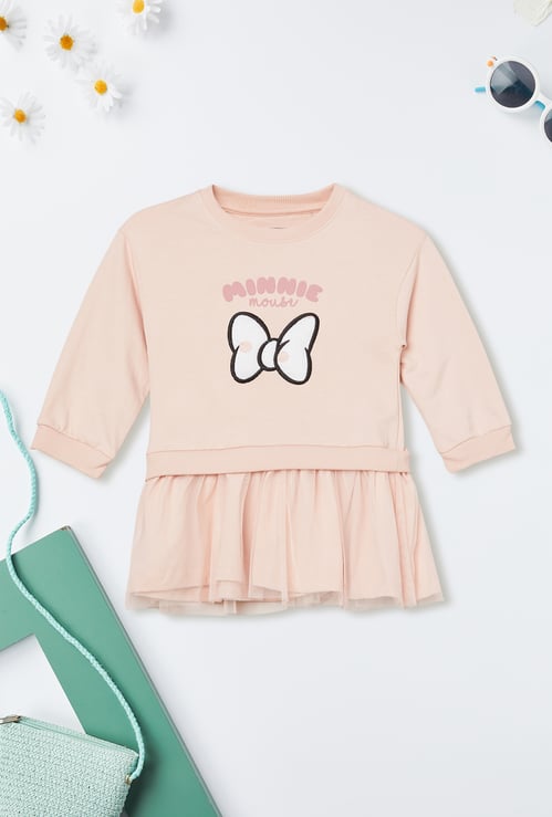 Girls Printed Sweatshirt Dress