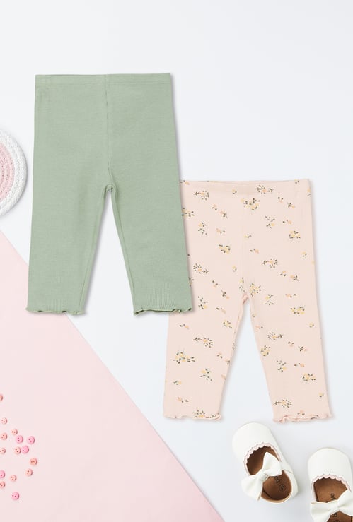 Girls Assorted Leggings - Pack of 2